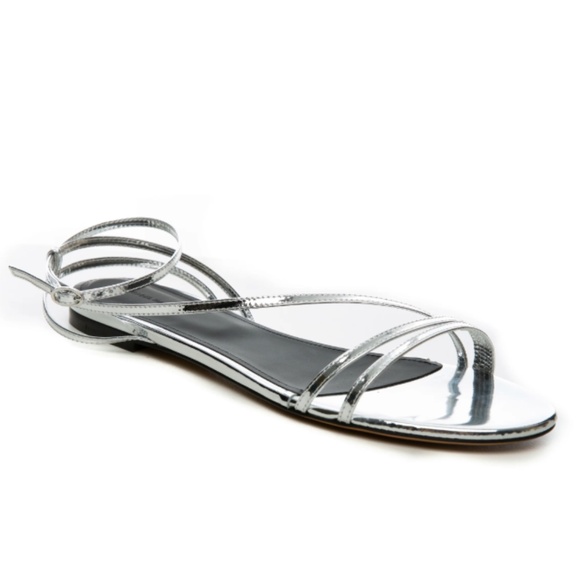 Isabel Marant Aldis Mirrored Leather Sandal - Picture 1 of 5